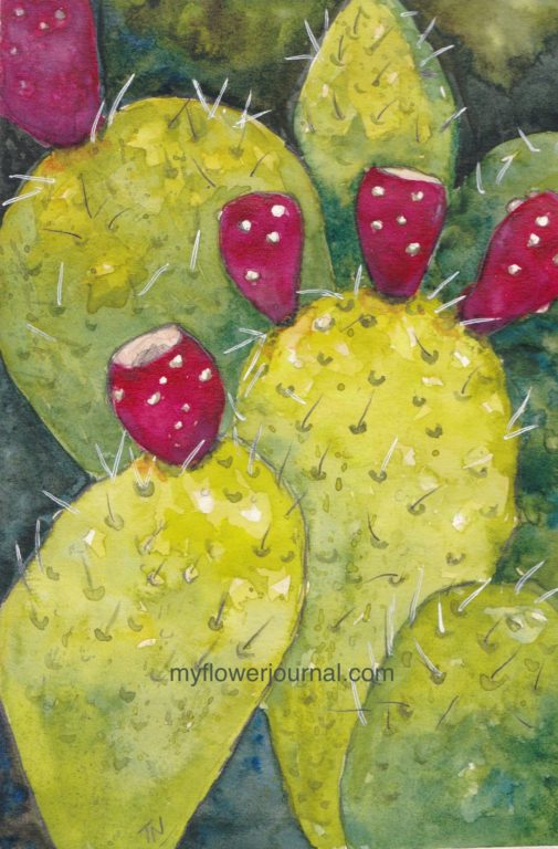 505x768 White Gel Pen Magic On Watercolor!