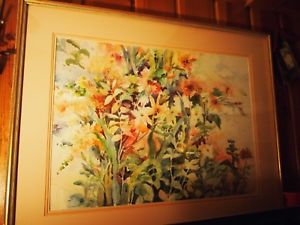 300x225 Nancy Lund Signed Original Utah Watercolor Painting Framed Famous