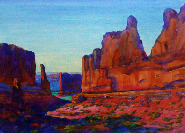 600x432 Watercolor Carl Dalio Cruising The River Of Living Color