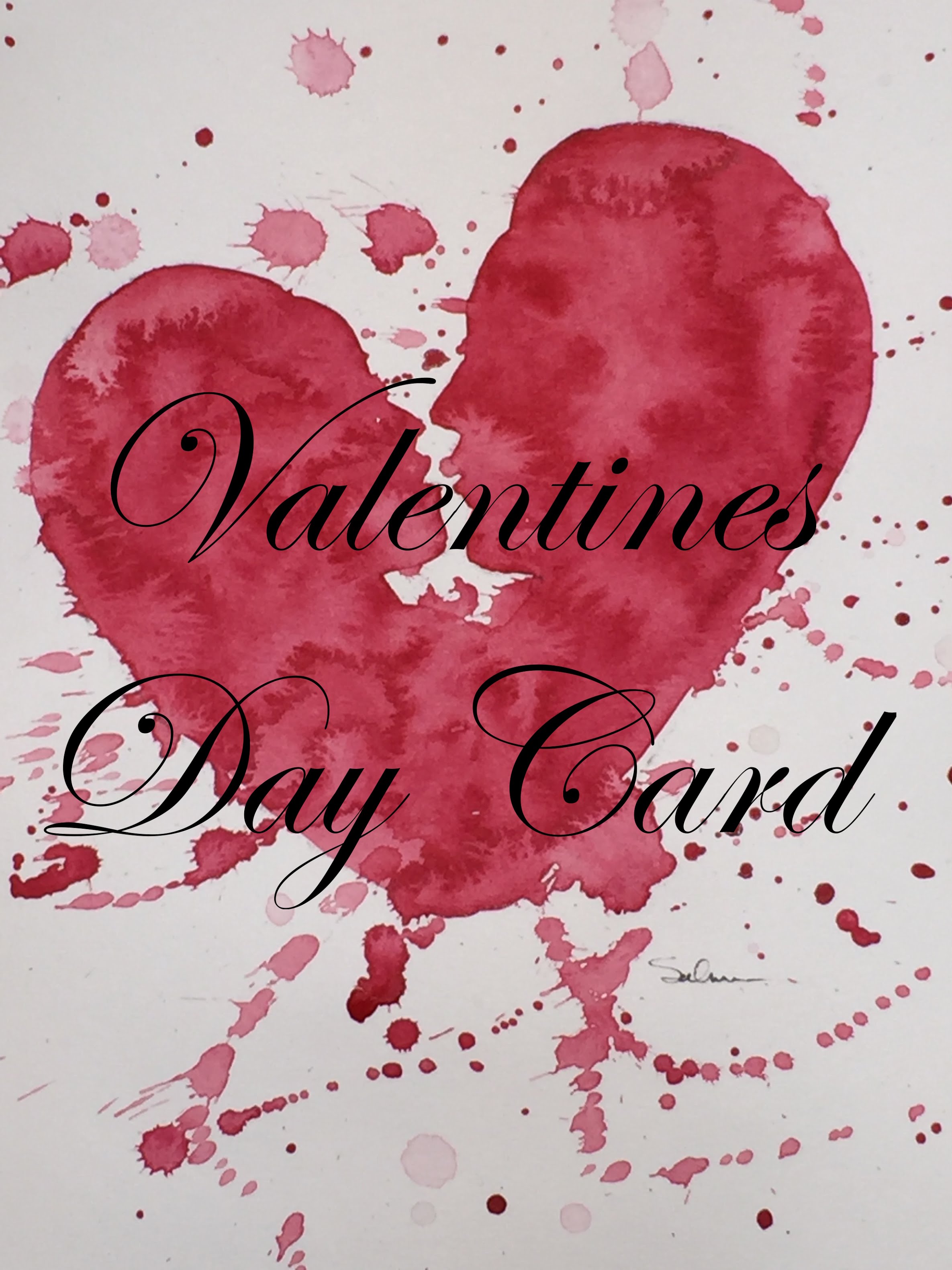 2370x3160 How To Paint A Valentines Card In Watercolor Watercolour Heart