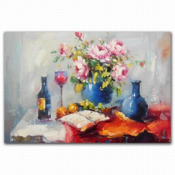 350x350 New Design Peony Flower Vase And Glass Wine Bottle Watercolor