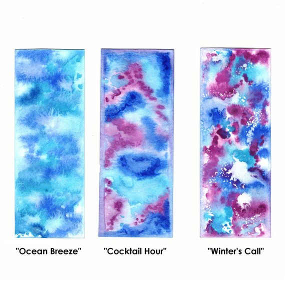 570x570 Vibrant Watercolor Bookmarks Etsy