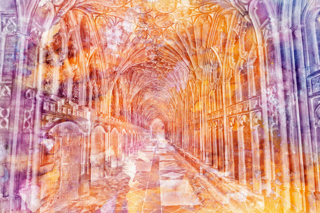 1095x730 Vibrant Watercolor Cloister