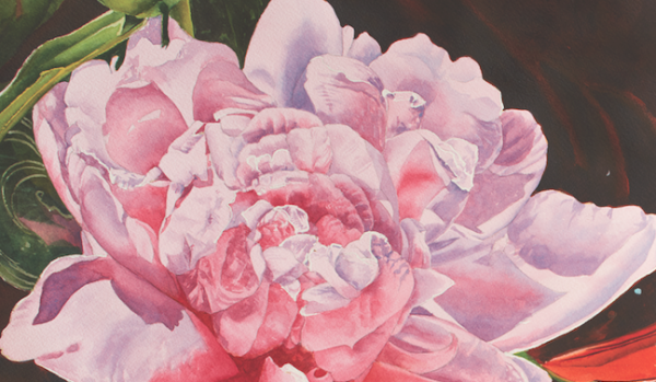 600x349 Watercolor Techniques Painting Flowers With Soon Y. Warren