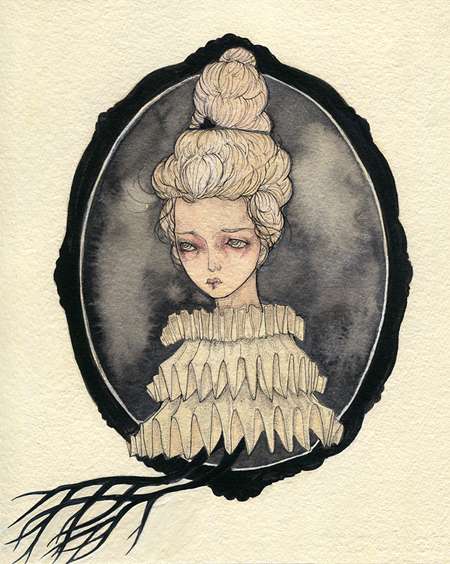 450x564 Vintage Victorian Watercolors The Summer Land