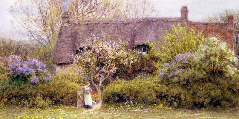 800x400 20 Beautiful Cottage Paintings By Victorian Artist Helen Allingham