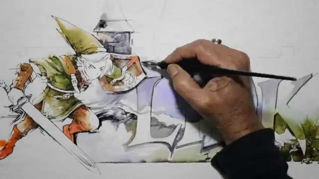 1280x720 Video Game Watercolors
