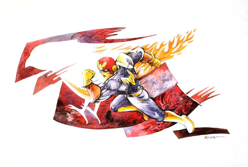 1024x691 Video Game Watercolors 1