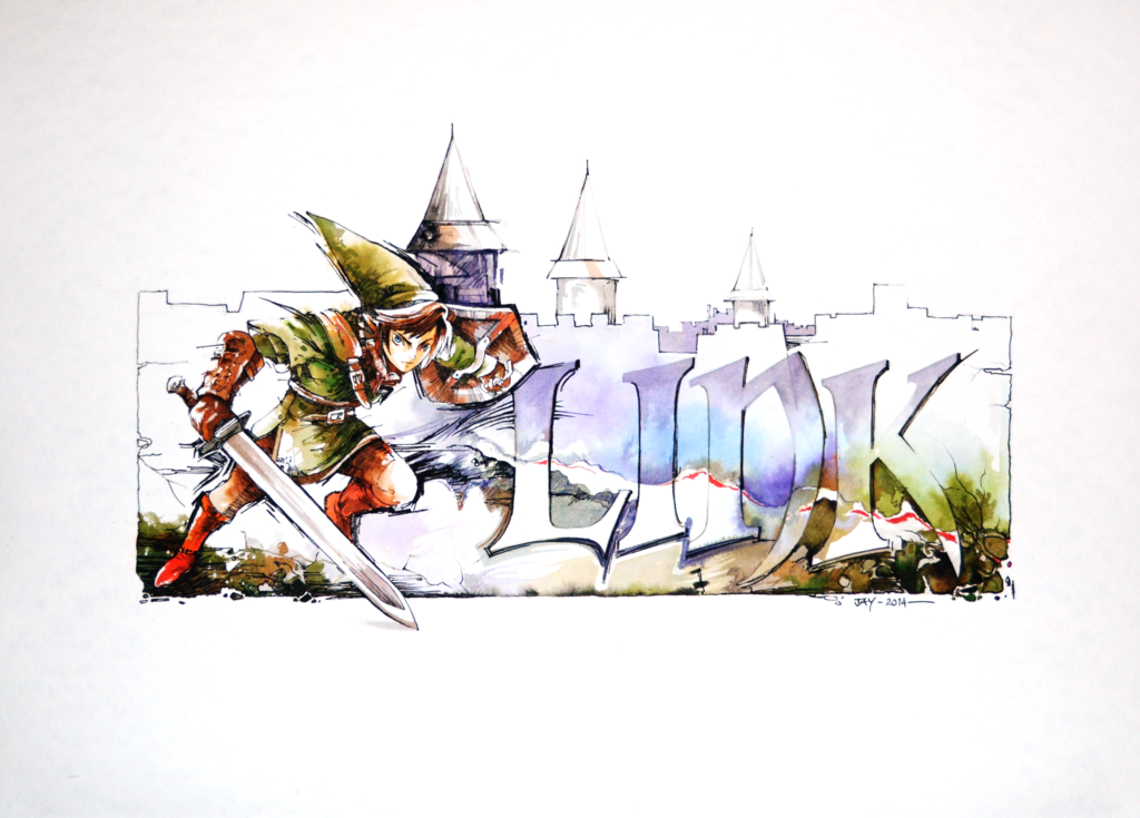 1024x735 Video Game Watercolors 2