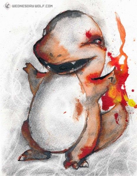 465x594 Amazing Video Game Watercolor Art Drawings Amp Paintings