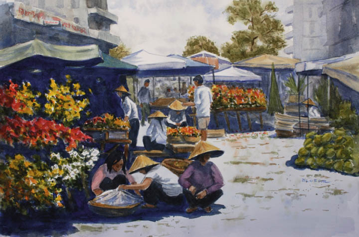 720x475 Flower Market, Can Tho, Vietnam