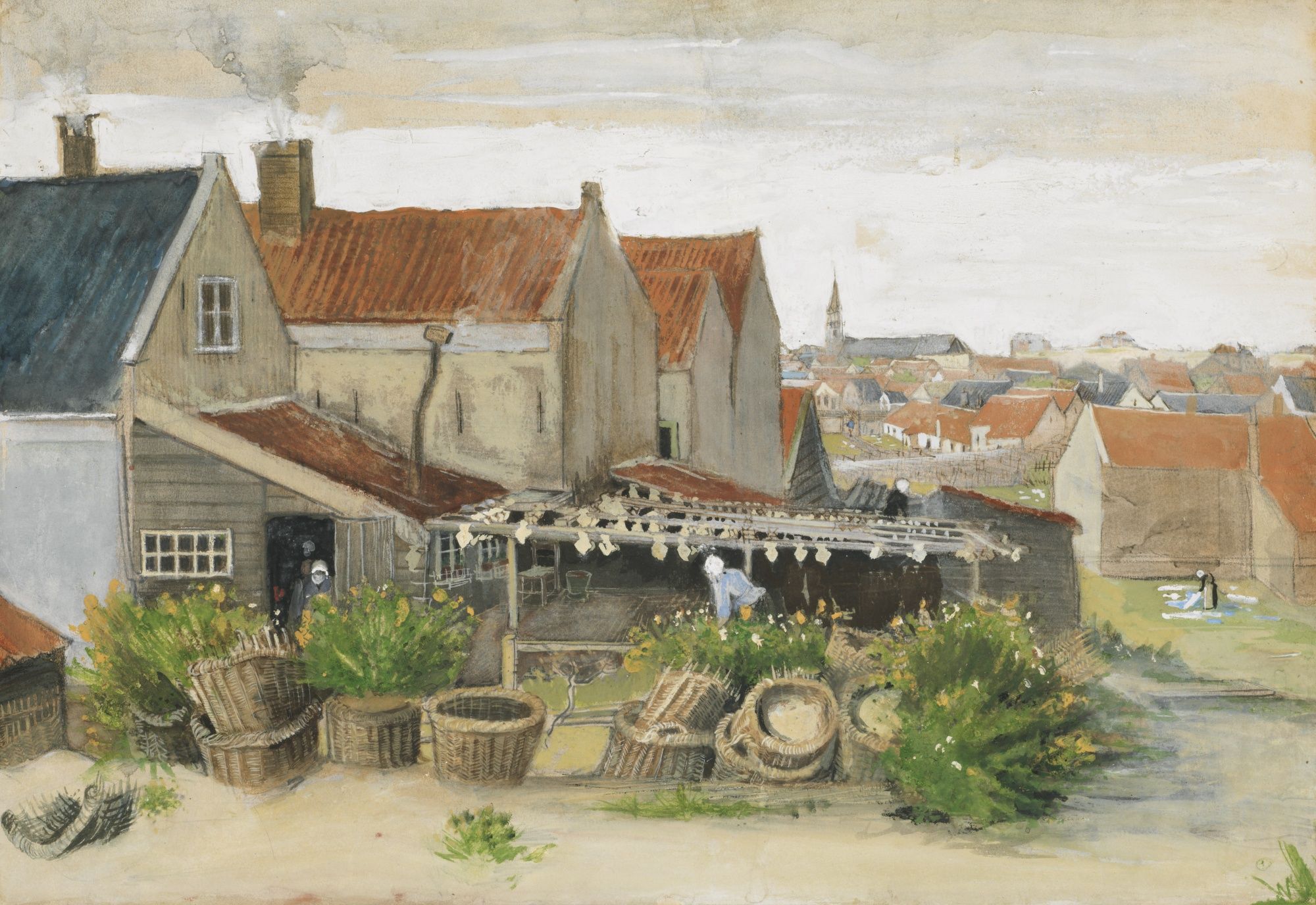2000x1376 A Van Gogh Watercolor! La Droguerie De Limandes, Scheveningen By