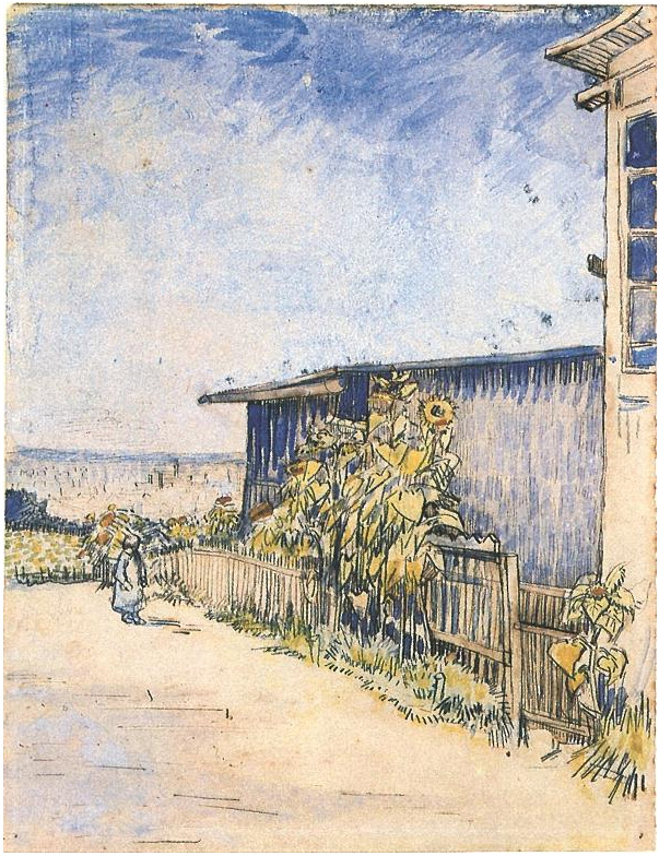 603x784 Shed With Sunflowers By Vincent Van Gogh