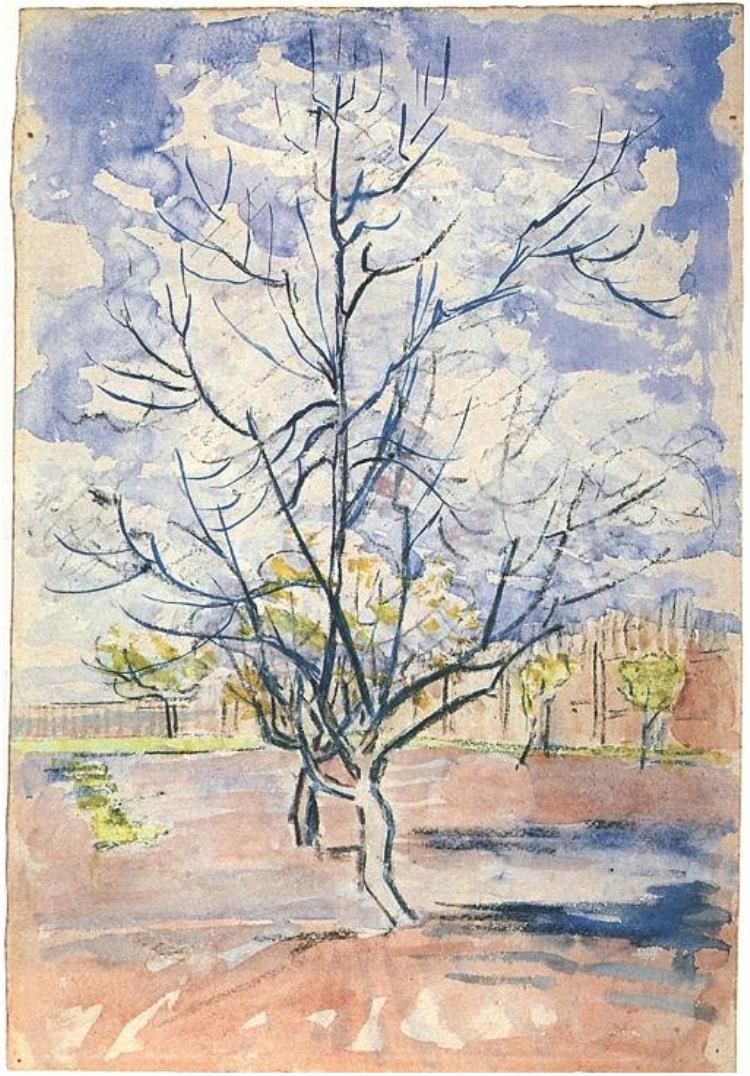 750x1076 Vincent Van Gogh Watercolor, Charcoal, Watercolour Arles April