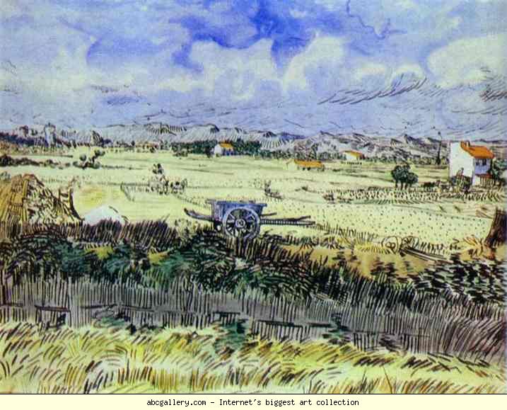 717x579 Vincent Van Gogh. Blue Cart.