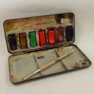 300x300 Winsor Amp Newton Watercolour Artists Metal Paint Box Vintage Ebay