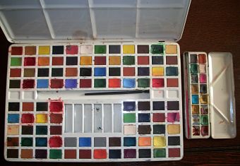 340x235 Darlene K Campbell Vintage Watercolor Paint Boxes