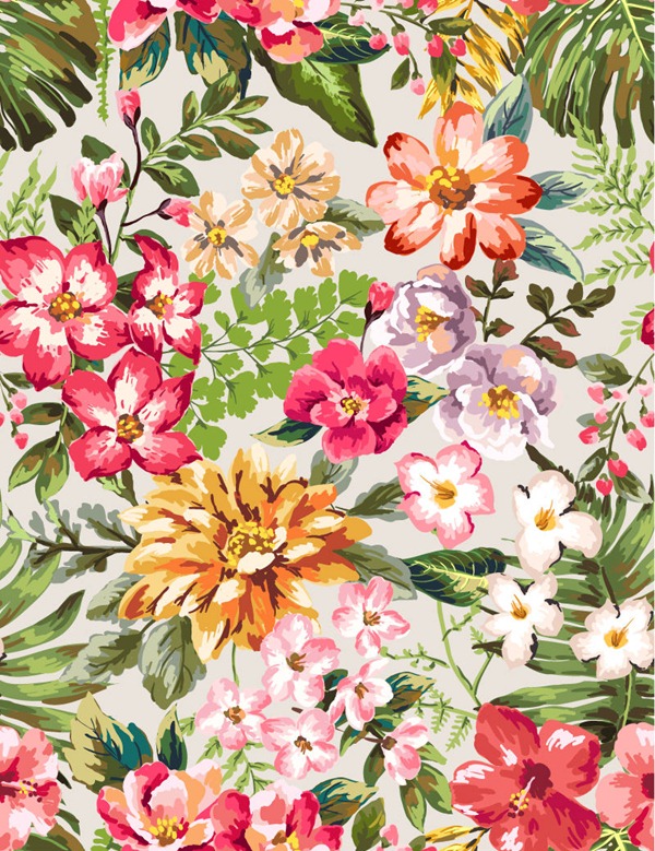 600x779 Vintage Watercolor Flowers Vector Graphics My Free Photoshop World