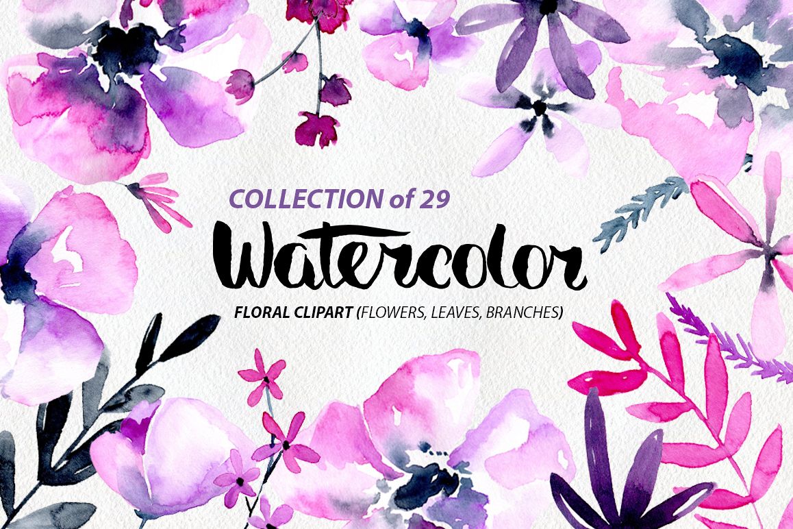 1158x772 Purple Amp Pink Watercolor Flowers Png