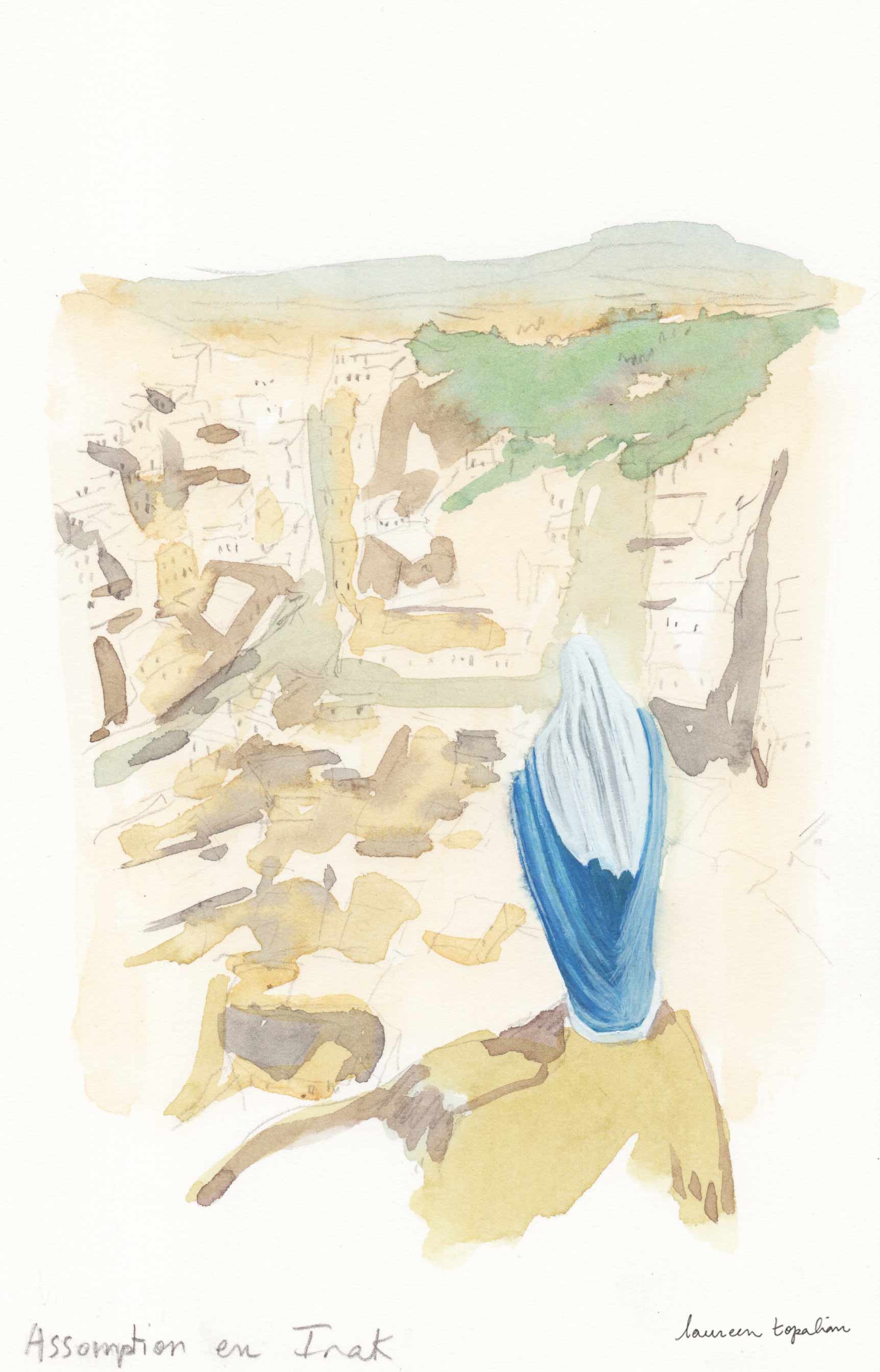 1724x2687 Virgin Mary In A Middle East Village Laureen Topalian Bensaid