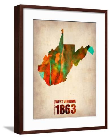388x488 West Virginia Watercolor Map Art Print By Naxart