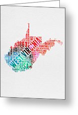 155x226 West Virginia Watercolor Word Cloud Map Digital Art By Naxart Studio
