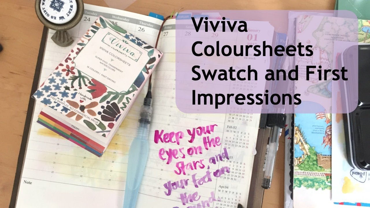 1280x720 Viviva Colorsheets Portable Watercolor Sheets First Impressions
