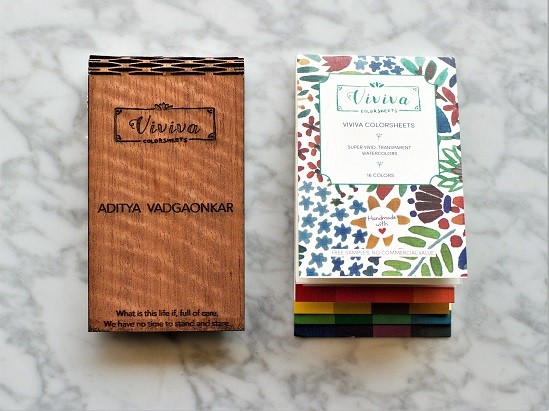 549x411 Portable Colorsheet Packs Watercolors In Your Pocket To Paint