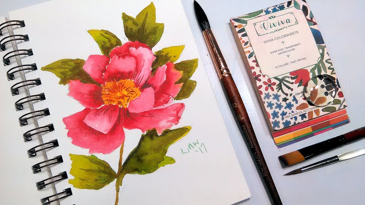 1280x720 Review Viviva Colorsheets Amp Peony Painting Tutorial