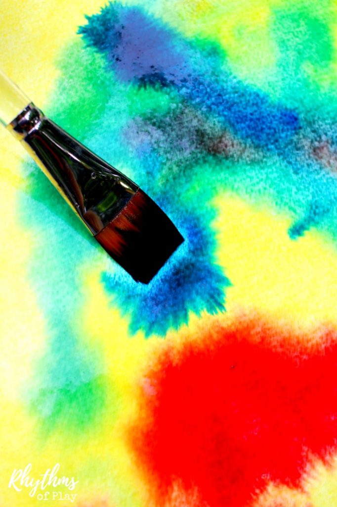 682x1024 Three Color Wet On Wet Watercolor Painting For Kids Rhythms Of Play