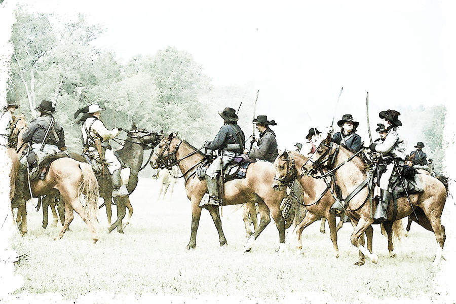900x600 Civil War Watercolor Photograph By Wendy Fike