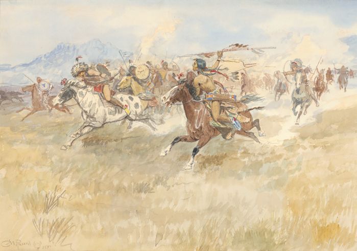 699x491 Four Russell Watercolor Paintings Up For Auction In March Visual