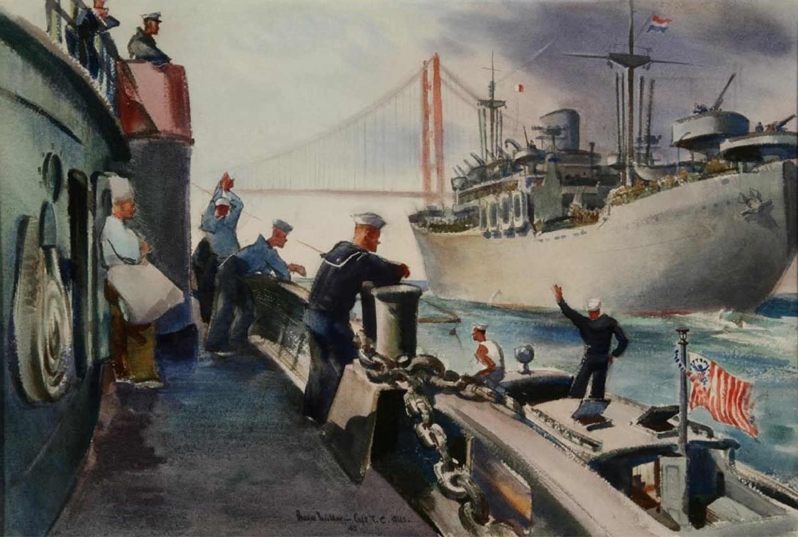 1600x1078 Oceanside Museum Of Art Blog Historic World War Ii Watercolor