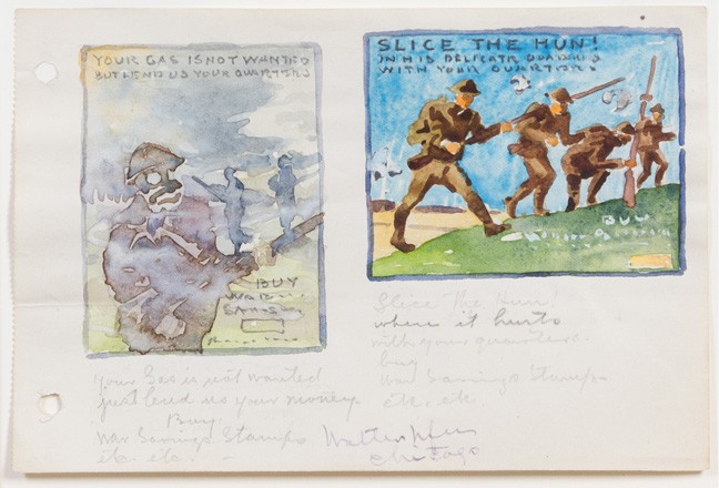 648x440 World War Watercolor Sketches Walter Ufer