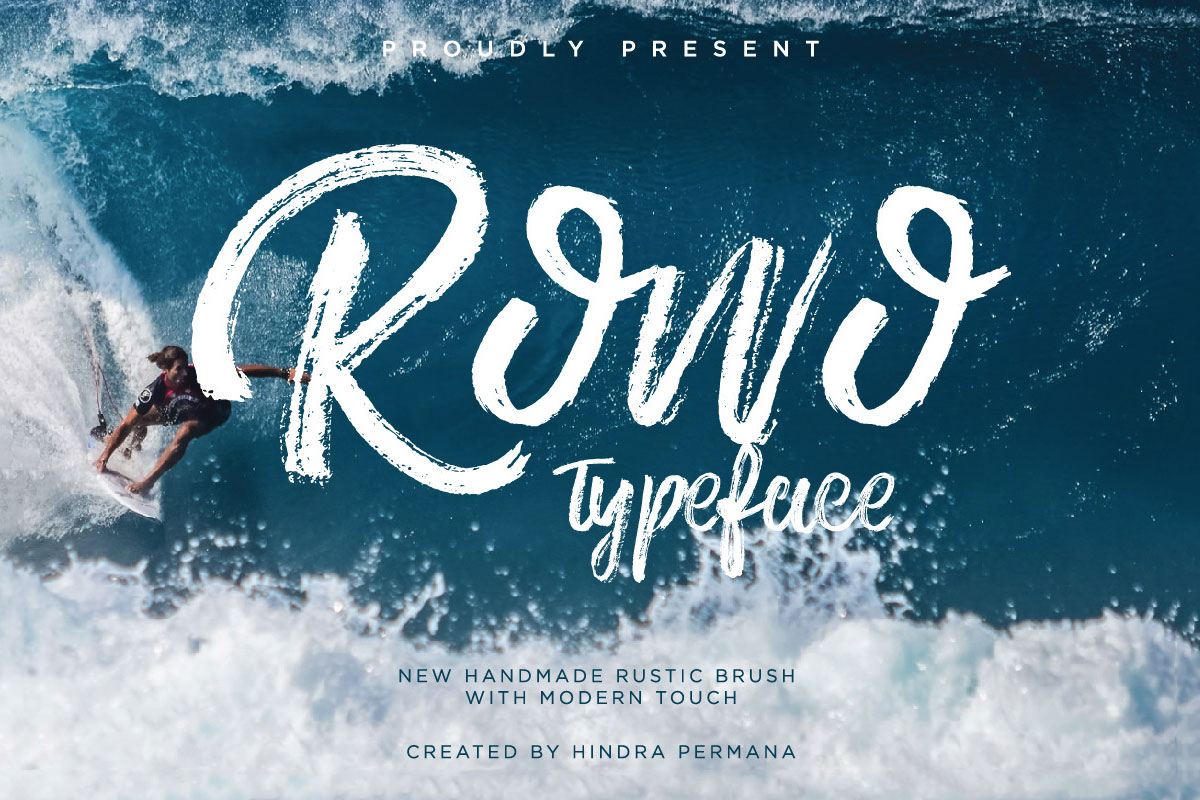 1200x800 Free Rowo Handmade Brush Font