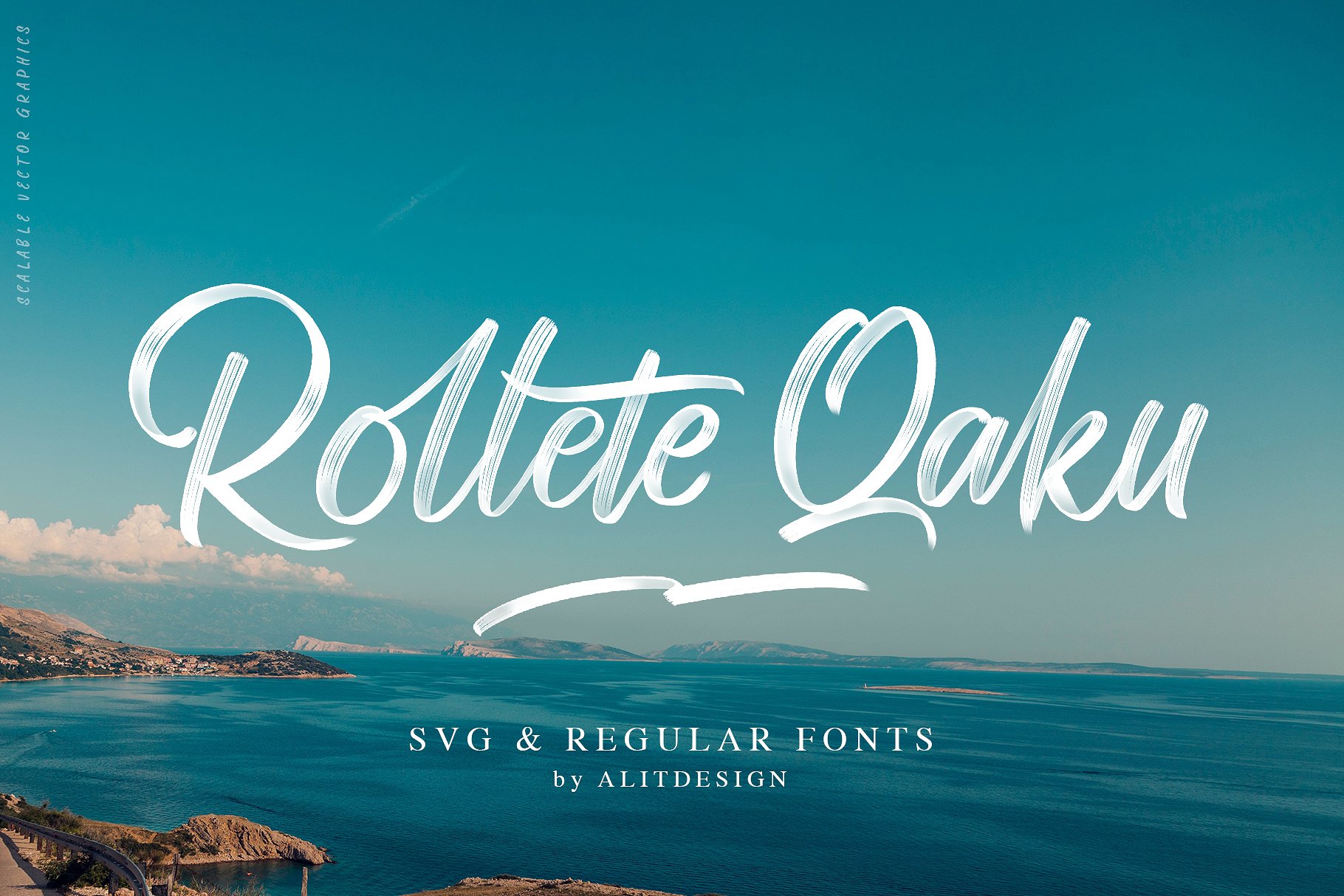 1820x1214 Rollete Qaku Brush Font