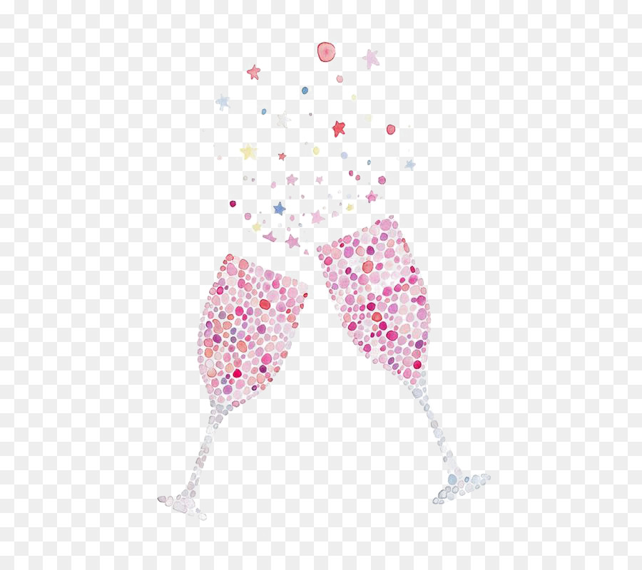 900x800 Champagne Glass Cocktail Glass Watercolor Painting