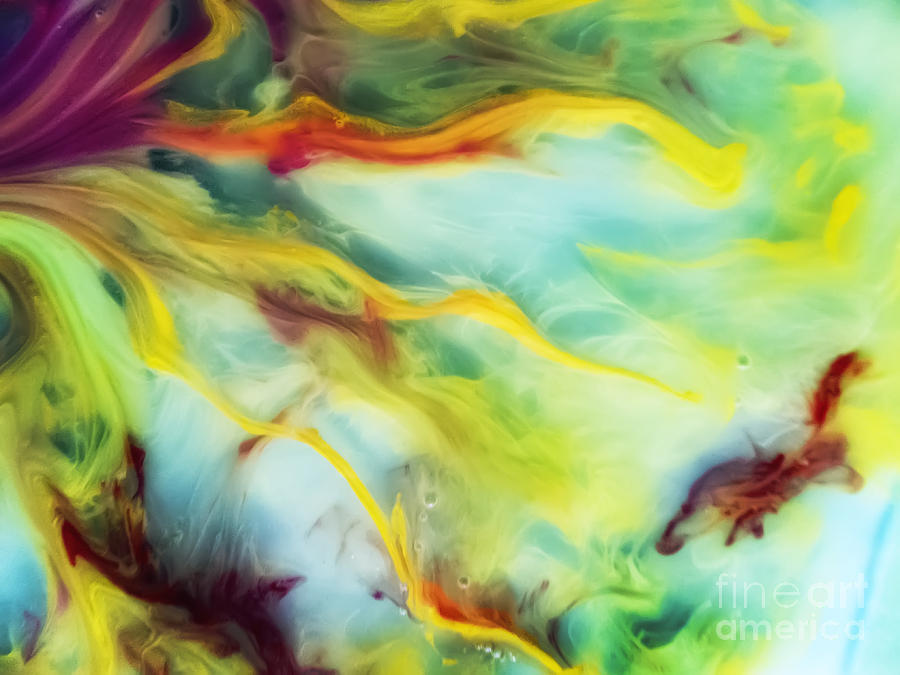 900x675 Rays Of The Sun Watercolor Abstraction Painting Painting By