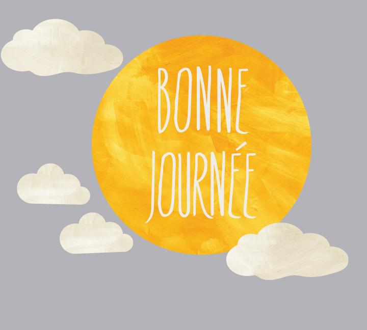 720x648 Bonne Journee Wall Decal