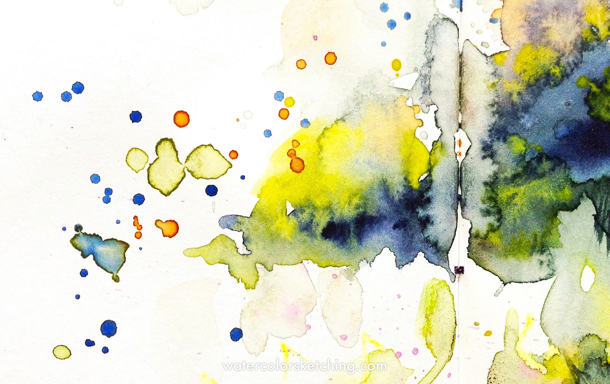 2417x1524 How To Make Watercolor Splatters!! (Video Demo And Advices