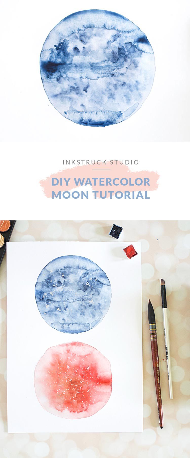 750x1801 Watercolor Moon Diy Inksrtuck Studio