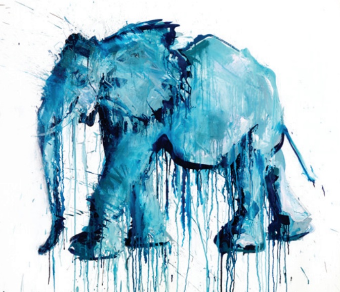 672x578 Dave White Creates Power Powerful Oil Paintings Of Animals