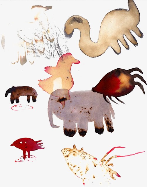 501x640 Watercolor Abstract Animals, Watercolor Clipart, Animal, Blooming