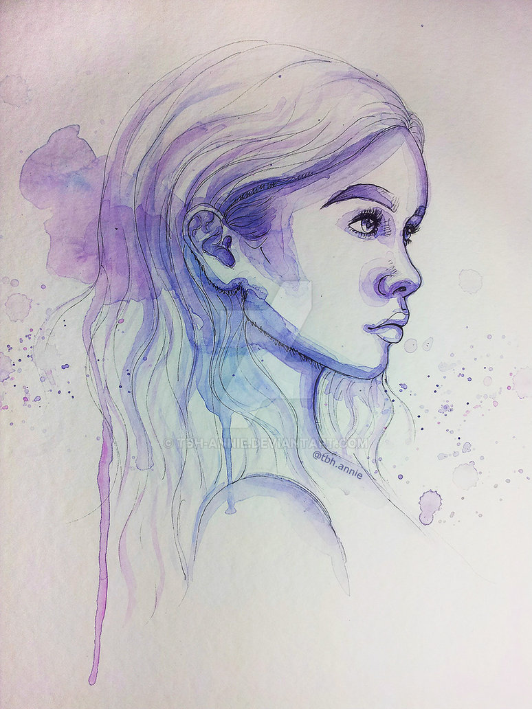 774x1032 Watercolor Painting Acacia Brinley By Tbh Annie