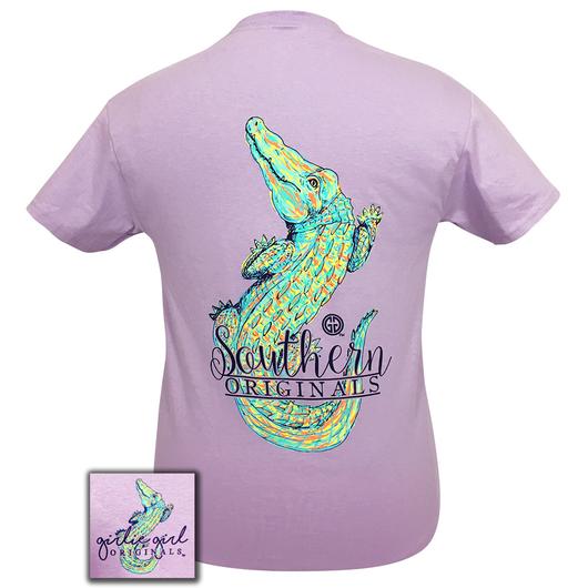 530x530 Watercolor Alligator Orchid Short Sleeve Girliegirloriginals
