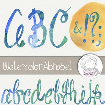 350x350 Watercolor Alphabet Clip Art By Cavallet Teachers Pay Teachers