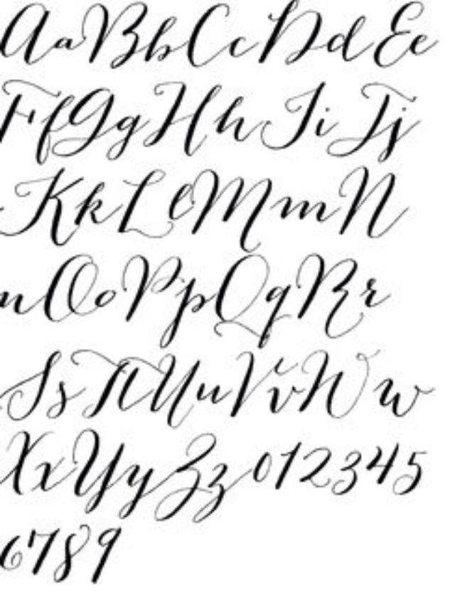 640x840 Fancy Calligraphy Font With Watercolor Spots Isolated On