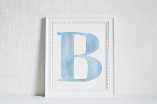 530x353 Watercolor Alphabet Letters