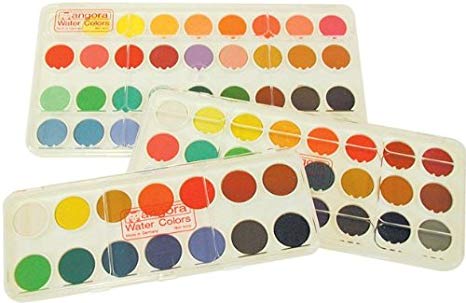 466x303 Royal Talens C601 16 Angora Watercolor Pan Set