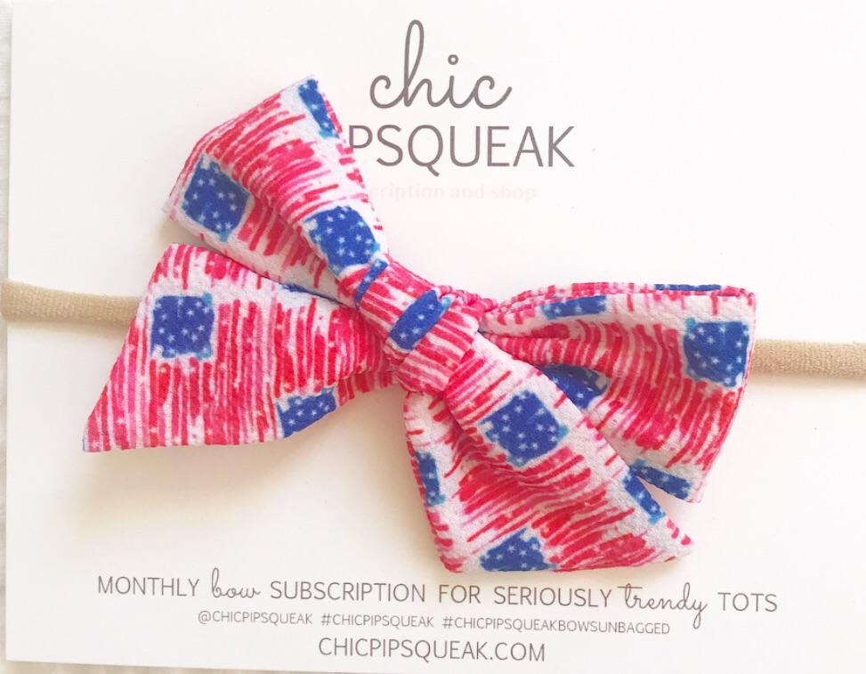 973x757 Watercolor American Flag Hand Tied Chic Pipsqueak